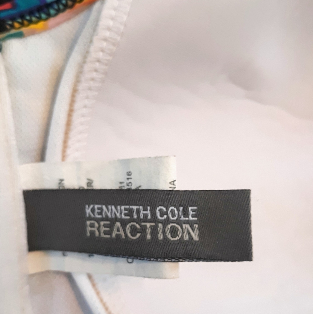 Kenneth Cole flounce swim top small *C1 - Picture 3 of 6